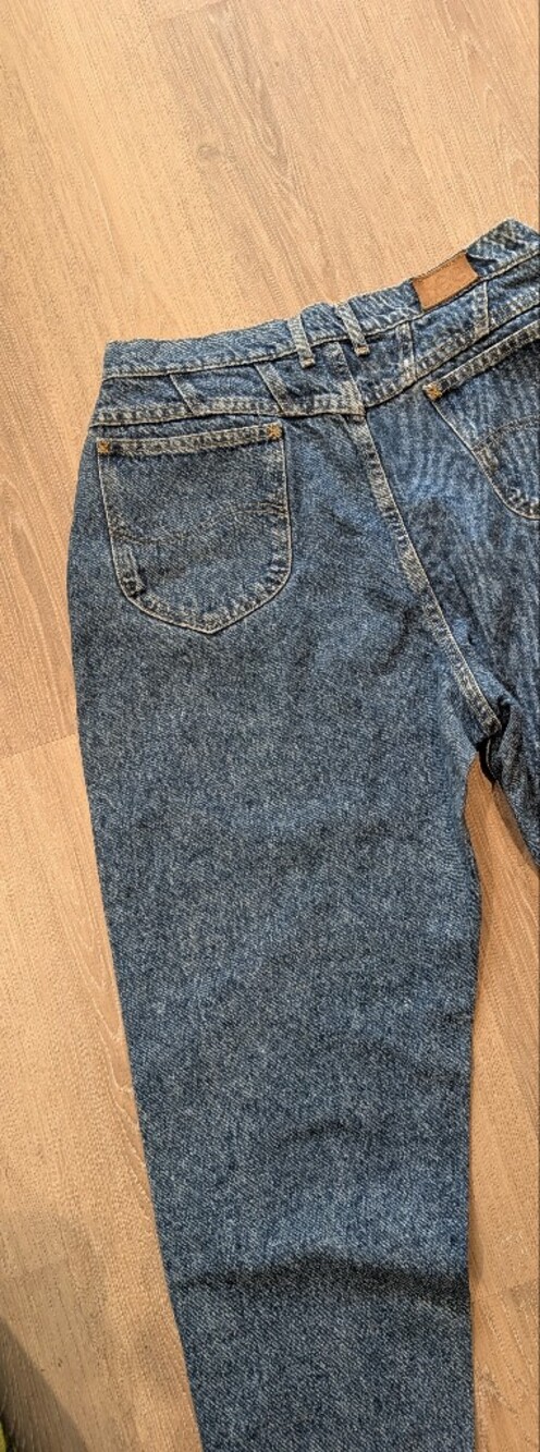 Lee High Rise Blue Cotton Mom Jeans Vintage - Picture 4 of 9